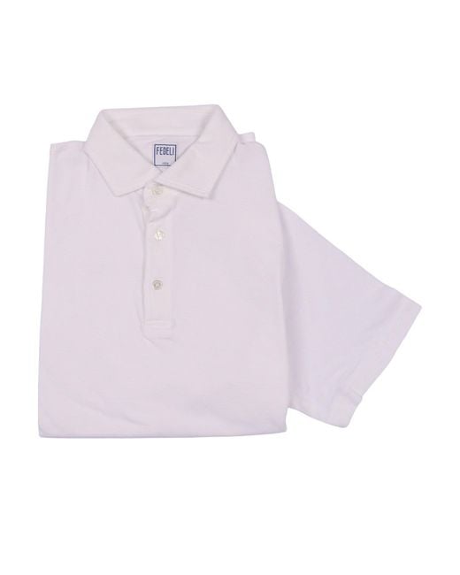 Fedeli Pink Polo Shirt S/S Knitted