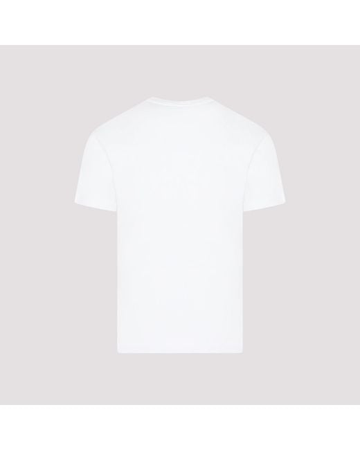Stone Island White Cotton T Shirt