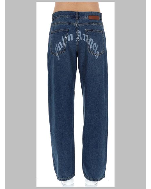 Palm Angels Blue Classic Cotton Jeans