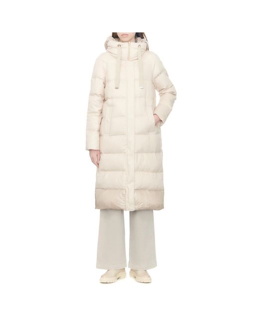 Herno Natural Silk And Cashmere Padded Coat