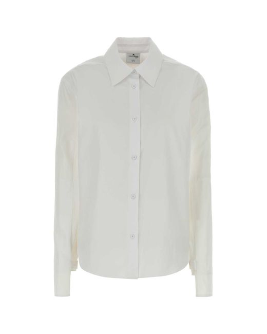 Courreges White Poplin Shirt Cotton