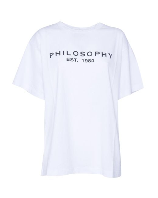 Philosophy Di Lorenzo Serafini White T-Shirt With Logo