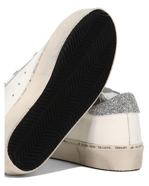 Sneaker d'oro "hi stella" di Golden Goose Deluxe Brand in White
