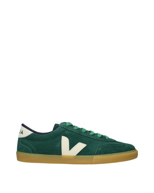 Veja Green Suede Sneakers