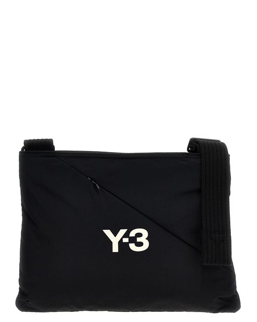 Y-3 Black ' Nylon Sacoche' Crossbody Bag for men