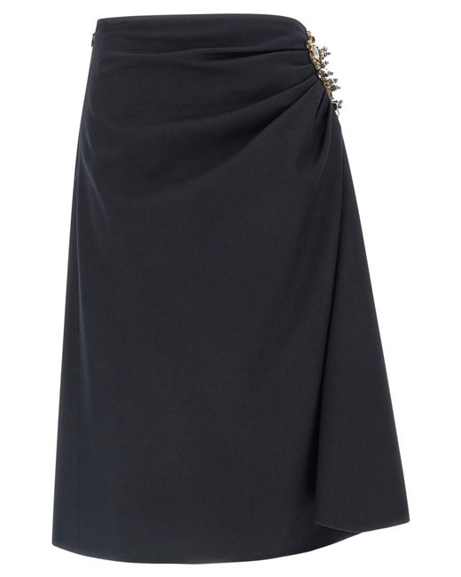 "sovora 'jupe Dries Van Noten en coloris Black