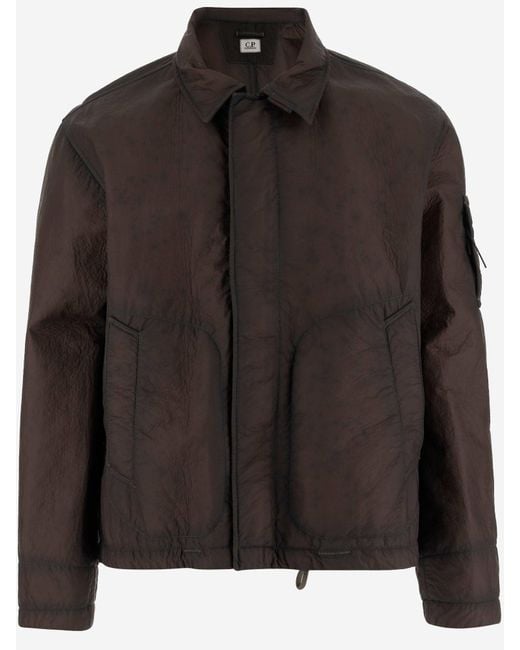C P Company Cp -bedrijf Bi Film Jacket in het Black