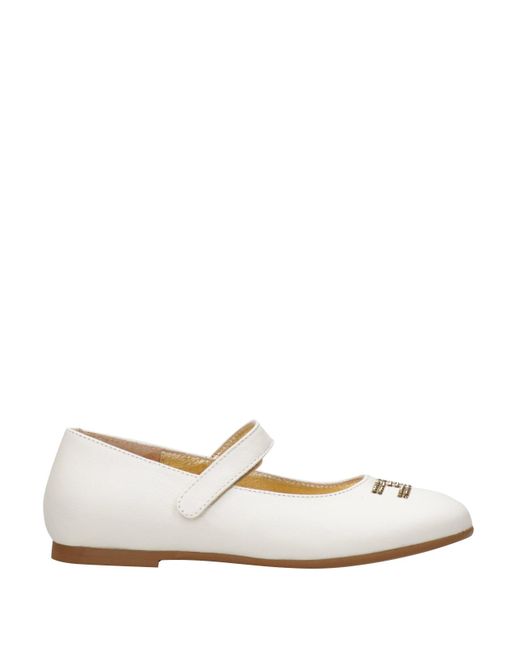 Chaussures plates Elisabetta Franchi en coloris White