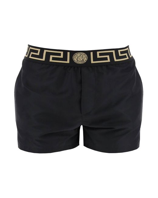 Versace Griekse Zee Bermuda Shorts Voor in het Black voor heren