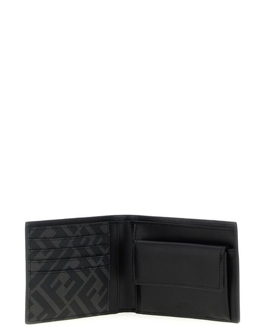 Fendi Black 'Bifold' Wallet for men
