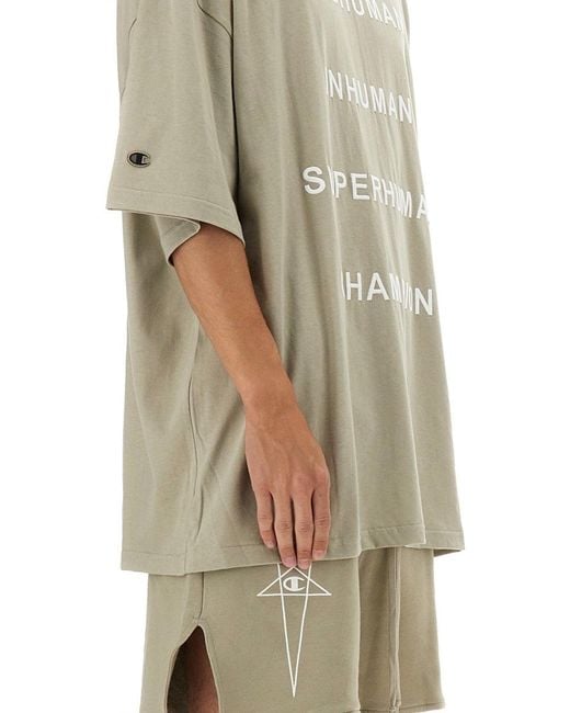 Champion x Rick Owens Natural T Shirt Tommy