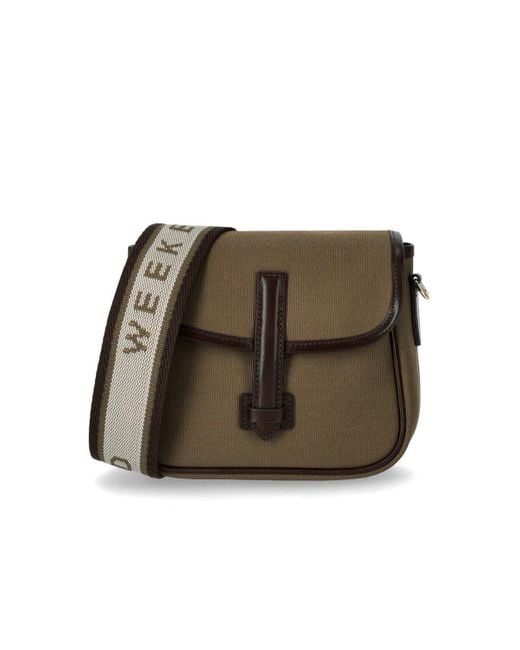 Weekend by Maxmara Green Gap Bronze Crossbody Bag