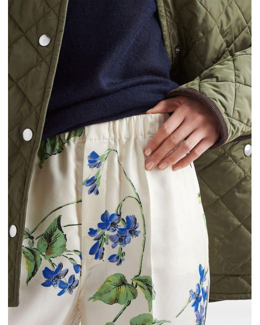 Prada Multicolor Pantalone Twill Viola