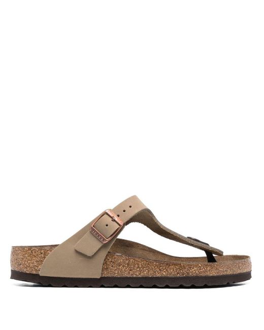 Birkenstock Brown Gizeh Oiled Leather Sandals