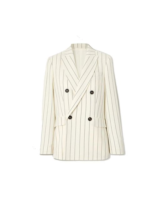 Brunello Cucinelli Natural Wool Blazer