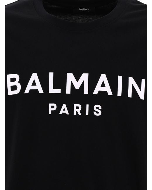 Balmain Paris T Shirt in Black for Men | Lyst