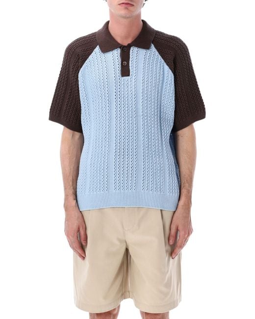 Obey Blue Abel Retro Polo