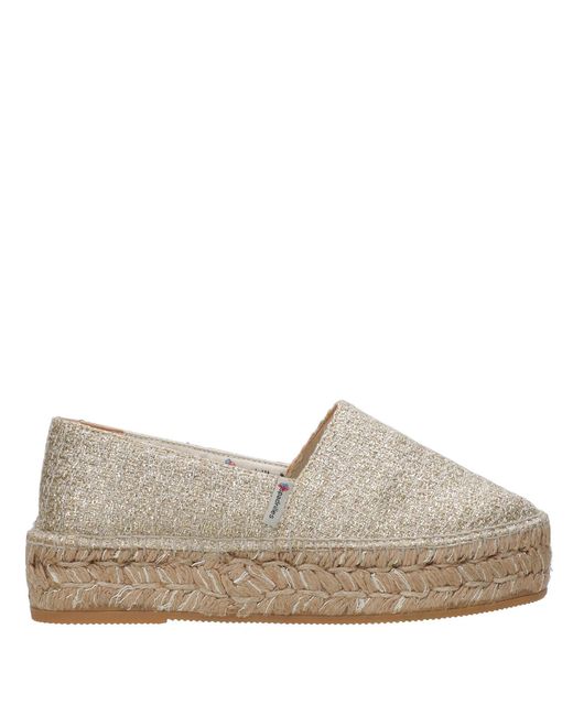 Chaussures plates gris Espadrilles en coloris Gray
