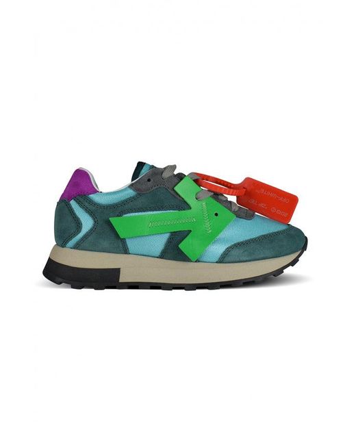 Off-White c/o Virgil Abloh Green Hg Runner Sneakers