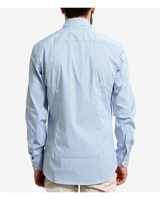 Fay Shirts Wit in het Blue voor heren