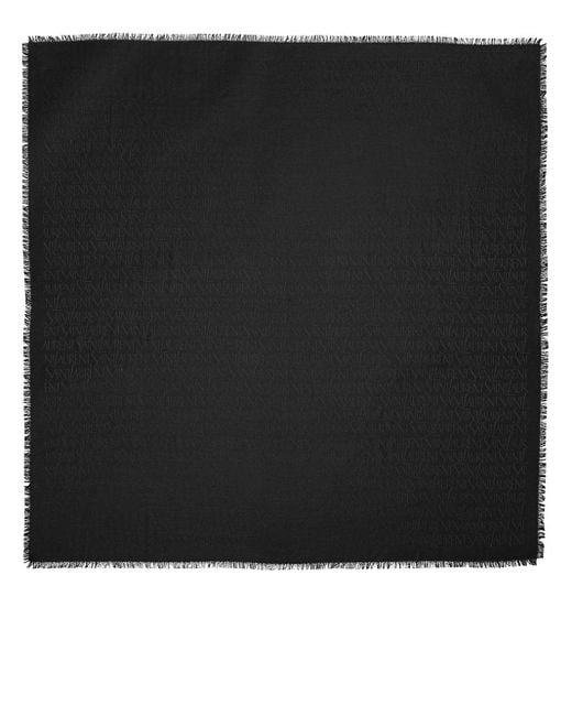 Saint Laurent Black Sciarpa Quadrata