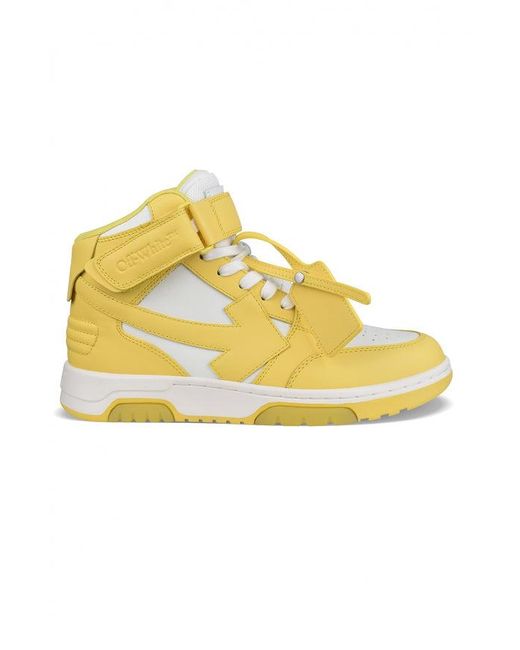 Off-White c/o Virgil Abloh Yellow Out Of Office Mid Sneakers for men