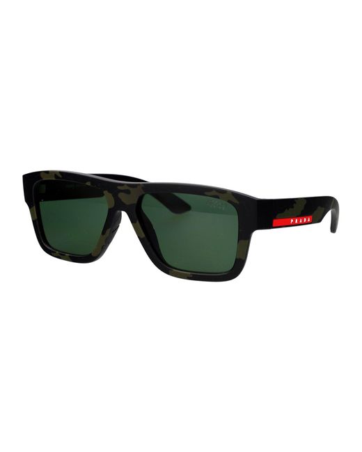 Prada Linea Rossa Green Squared Sunglasses 0 Ps 04 Zs 14 X90 I for men