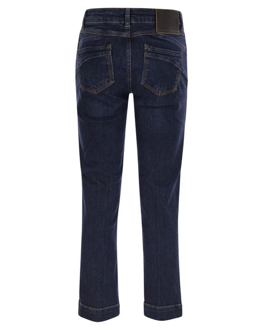 Sportmax Blue Umbria Mini Flare Denim Trousers