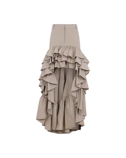 Moschino Brown Long Skirts Nude & Neutrals