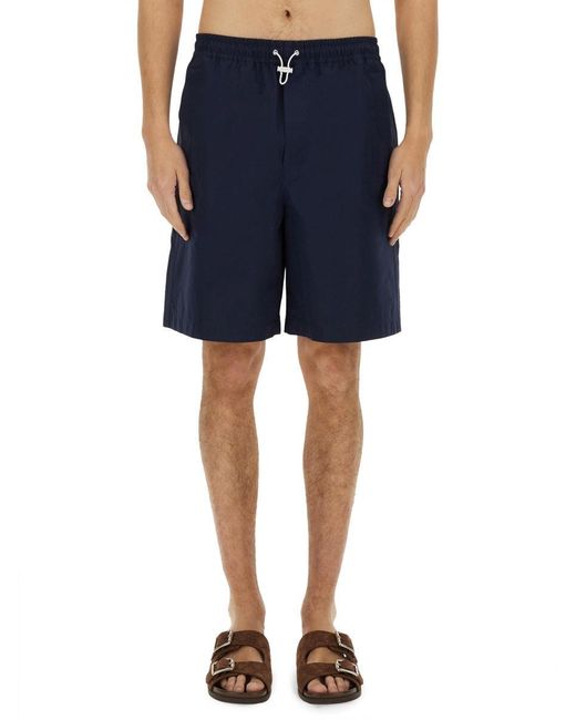 Gucci Blue Poplin Shorts for men