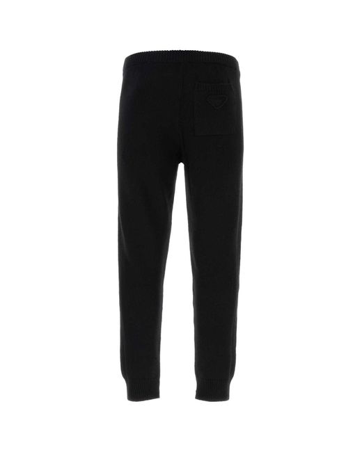 Prada Black Wool Blend Pant for men