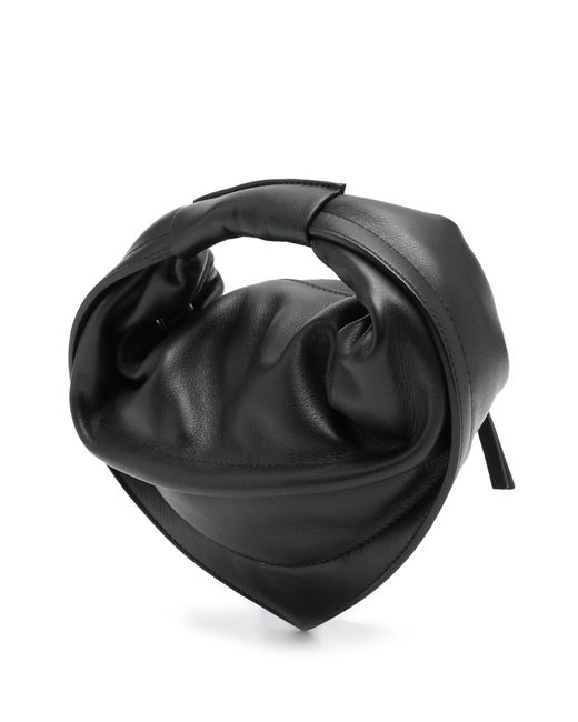 FEDERICO CINA Black Midi Tortellino Bag
