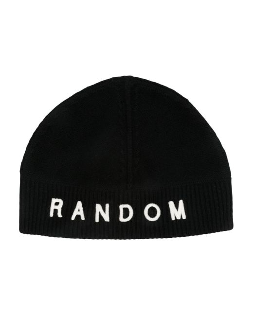 Identidades aleatorias gorro con logotipo ris Random Identities de hombre de color Black