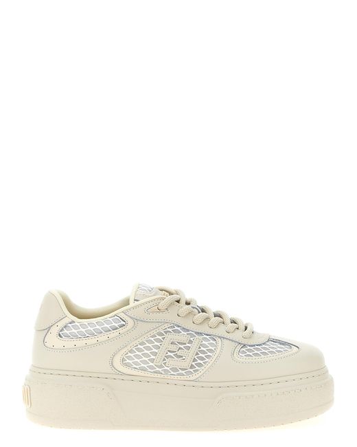 Baskets ' Match' Fendi en coloris White