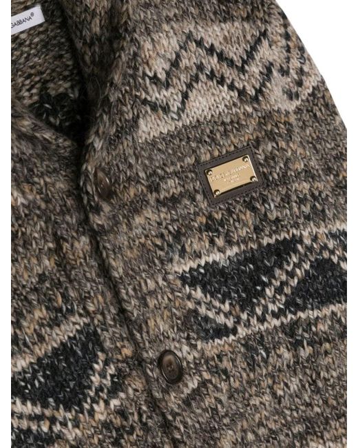 Dolce & Gabbana Gray Mini Prairie Cardigan For Boys