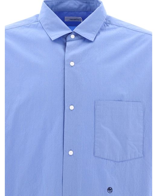Nanamica "wind" Shirt in het Blue voor heren