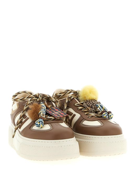 Fendi Multicolor ' Match' Sneakers