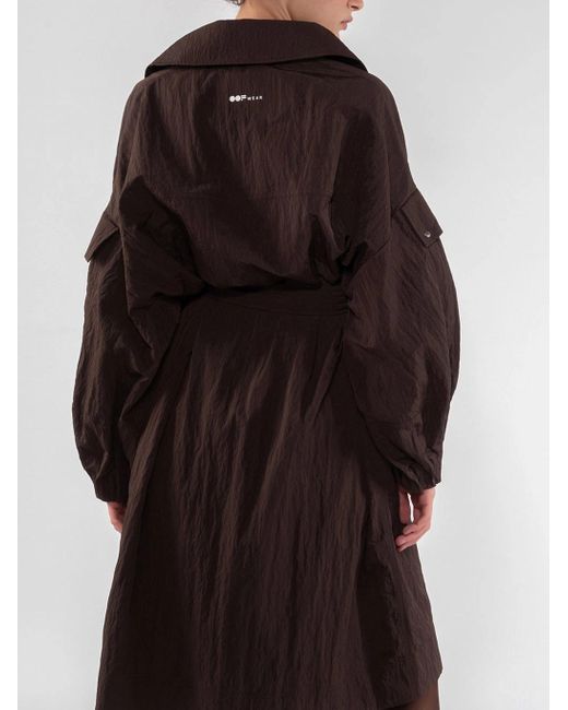 OOF WEAR Brown Oof Tragenschützenschicht lang Nylon 9276