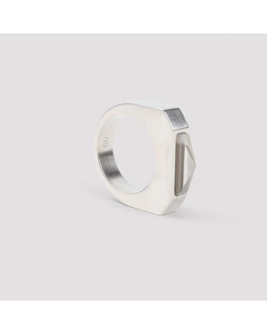 Rick Owens Metallic Hollywood Piramid Ring
