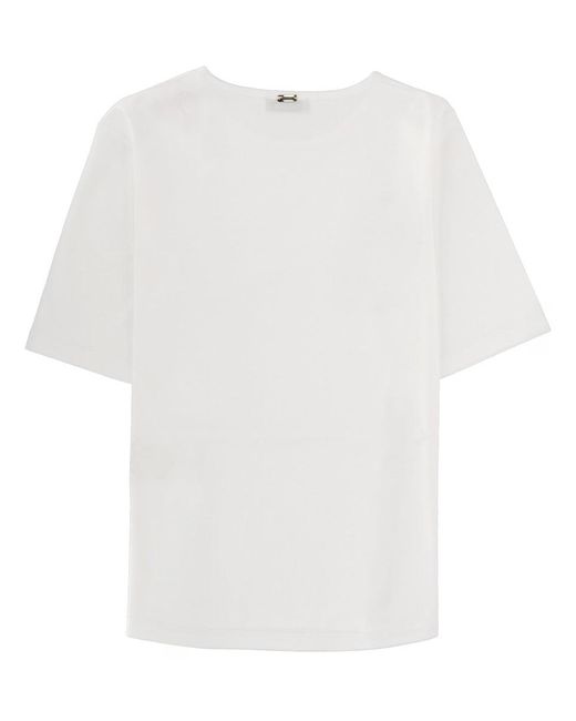 Herno White Split T-Shirt