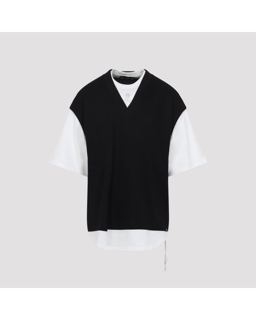 Mastermind Japan Black Vest Layered Ss Tee