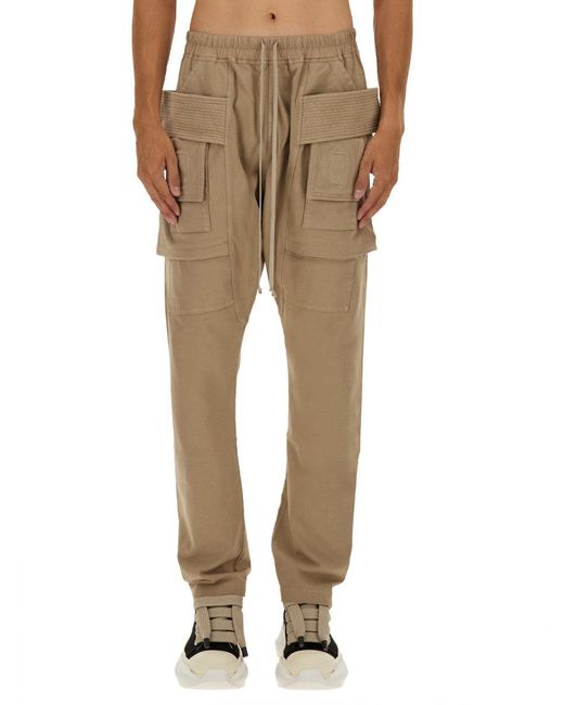 Rick Owens Broek Met Trekkoord in het Natural voor heren