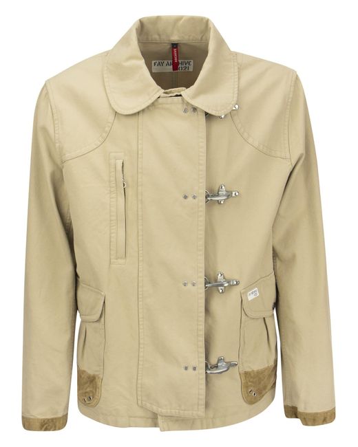 Fay Natural Jacket 4 Hooks for men