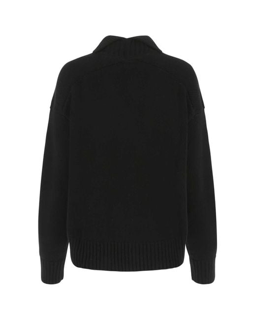 Jil Sander Black Cashmere Blend Sweater