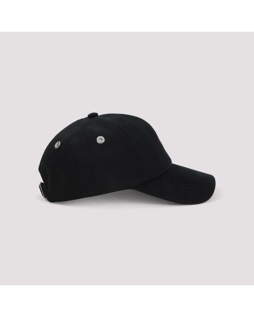 AMI Black Red Adc Embroidery Hat