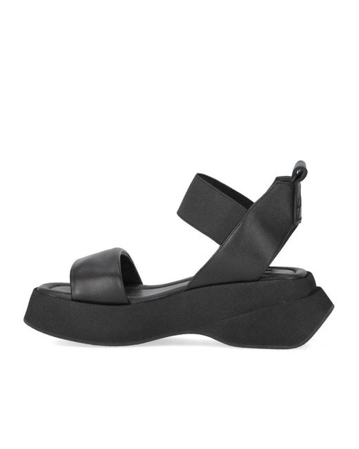Elena Iachi Black Lena Platform Sandal