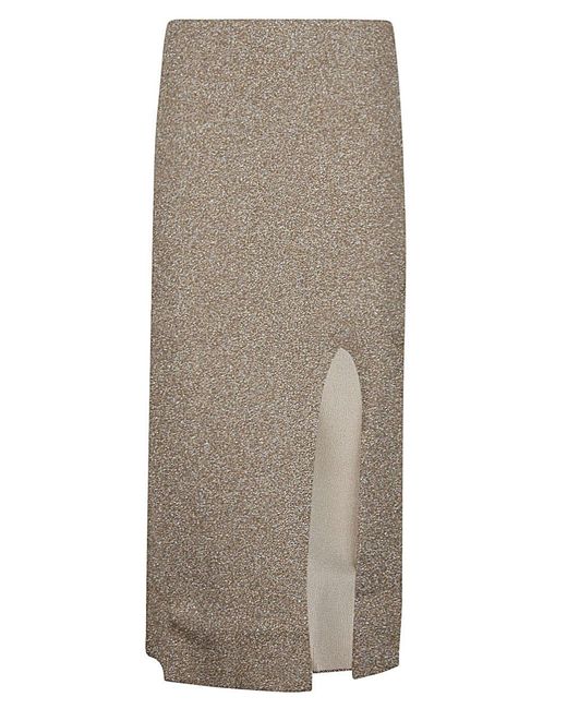 Circus Hotel Viscose Midi Rok in het Gray