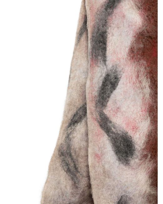 Silvana Manetti Brown Cashmere And Silk Scarf