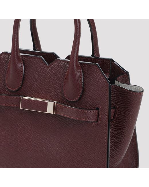 Valextra Purple Milano Micro-Tasche