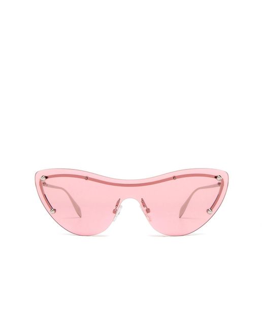 Alexander McQueen Pink Cat-eye Sunglasses